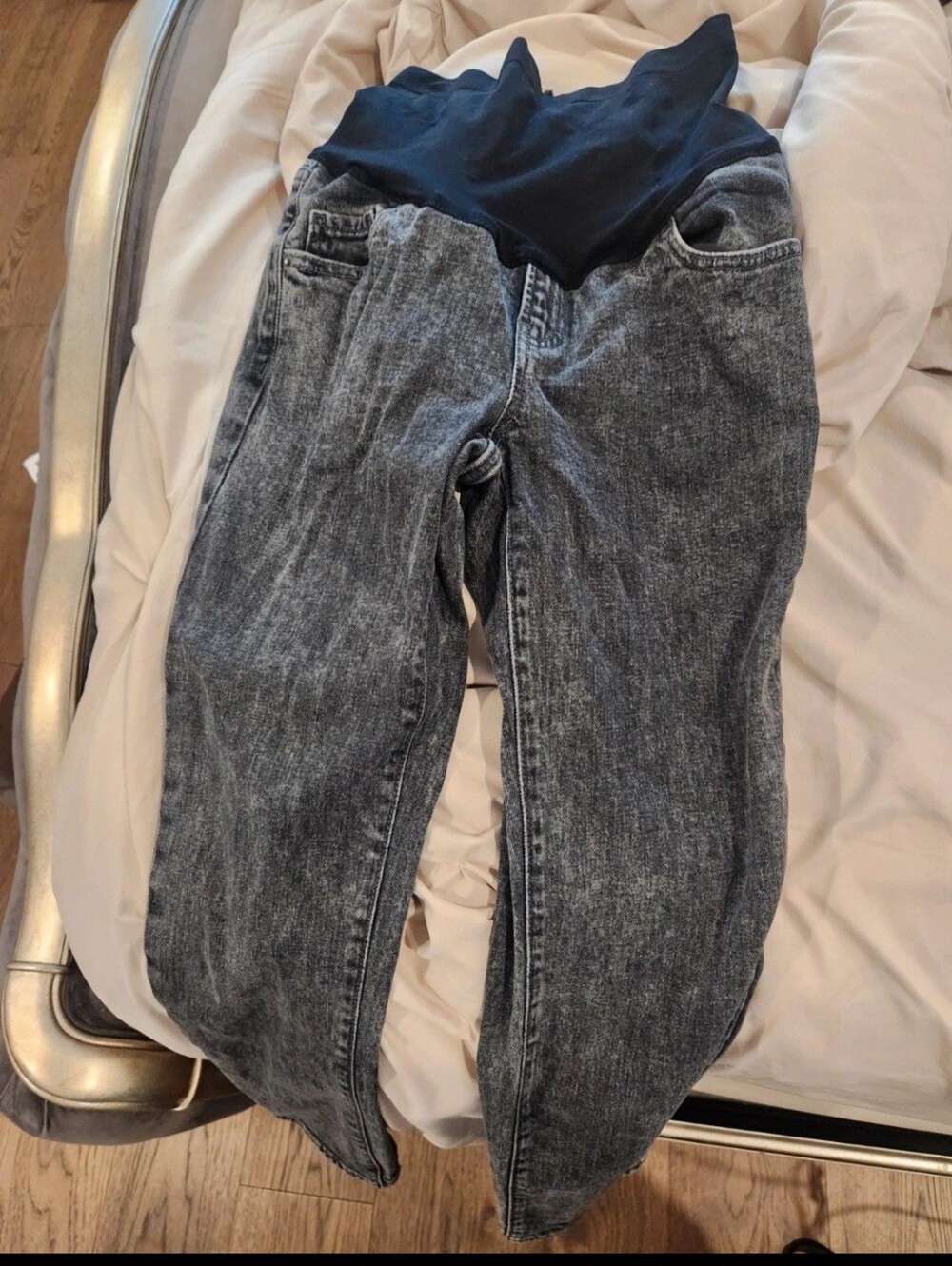 Old Navy OG Straight Dark Gray Denim Jeans Maternity Jeans Size 6